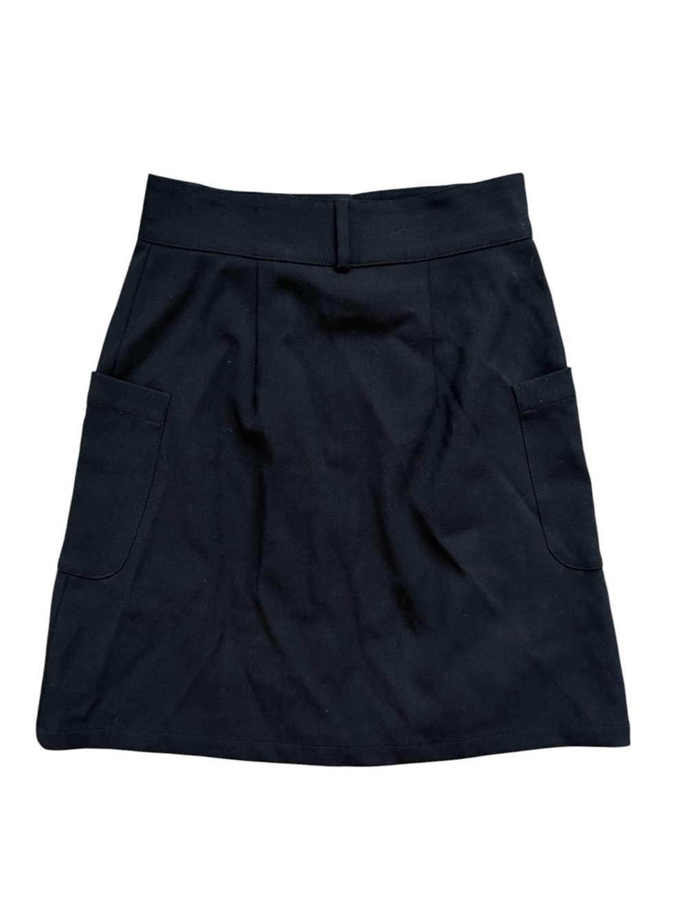 Sezane Lorraine A-line Button Front Wool Skirt - Picture 3 of 5